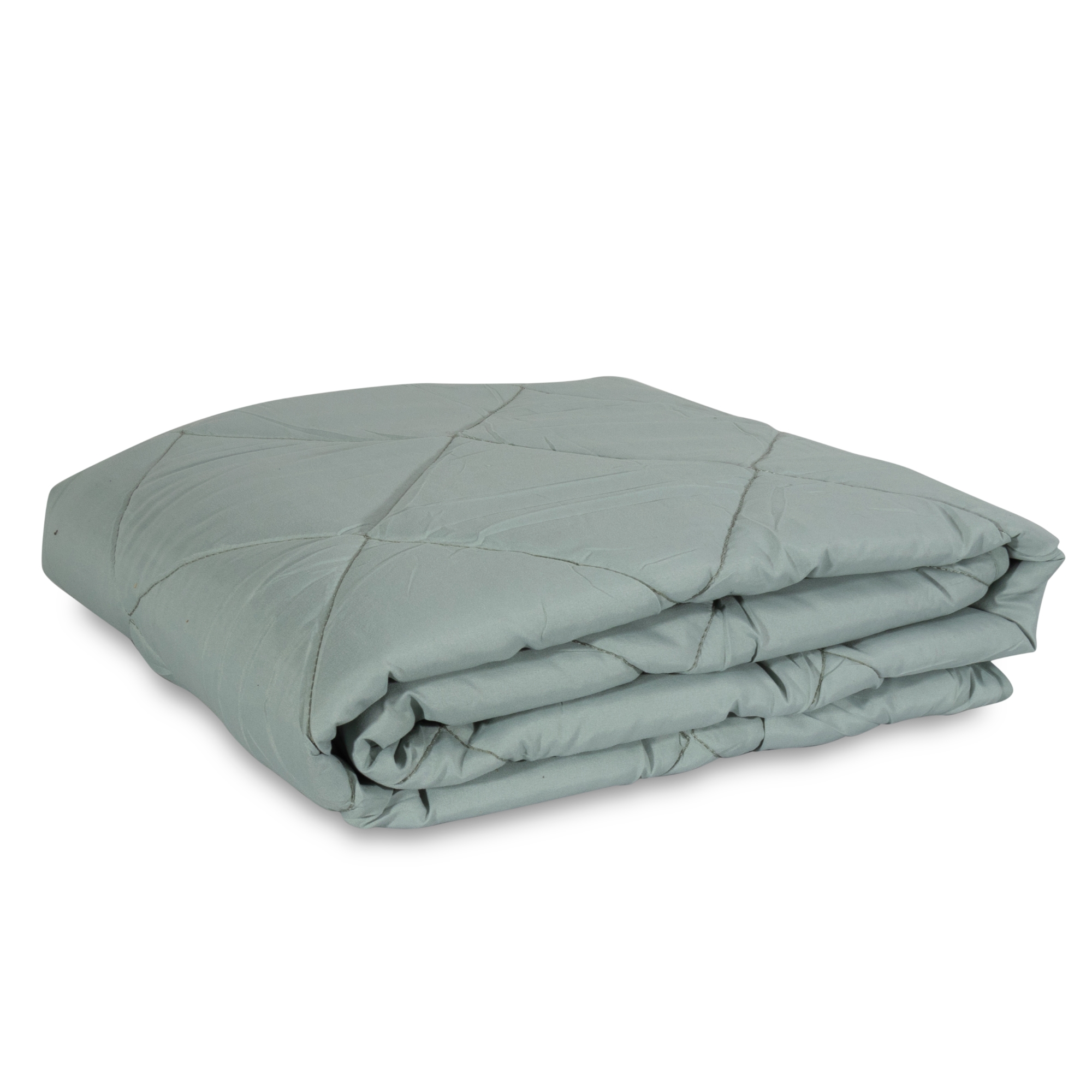 Vattæppe - 140x200 cm - Støvet grøn fiberdyne af fibervat - Quiltet tæppe - IN Style sommerdyne Vattæppe - 140x200 cm - Støvet grøn fiberdyne af fibervat - Quiltet tæppe - IN Style sommerdyne