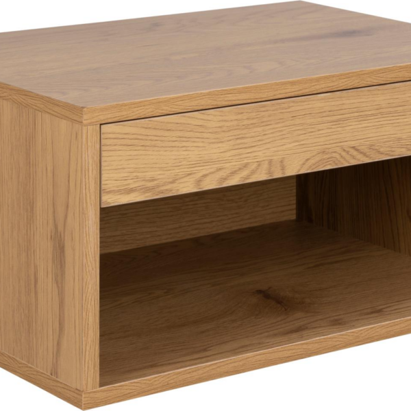 Natbord Signature Florima sengebord i MDF mat vild eg 50x35x24,5 cm
