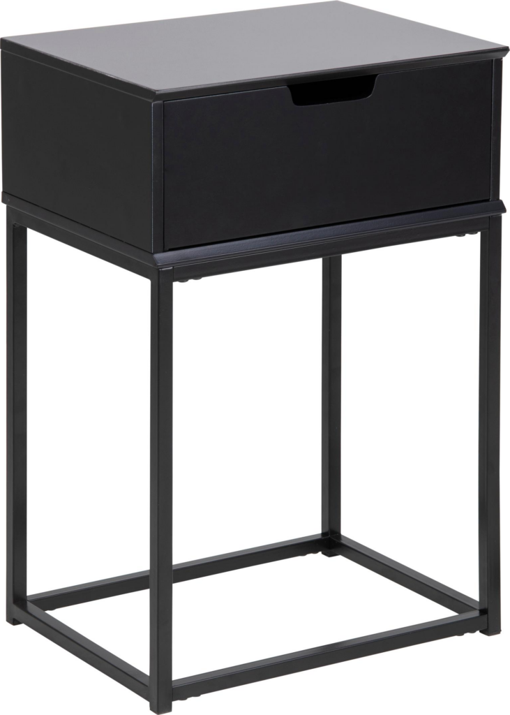 Natbord sengebord Signature Trinelle sort MDF 61,5x40x30 cm
