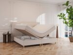 Nordic Dream Alva Kontinentalseng med opbevaring 200x200 – Sand