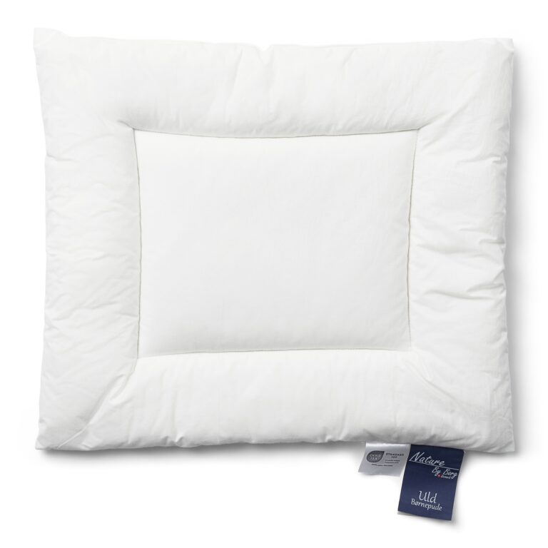 Baby hovedpude med uld - Baby pude 40x45cm - Nature By Borg
