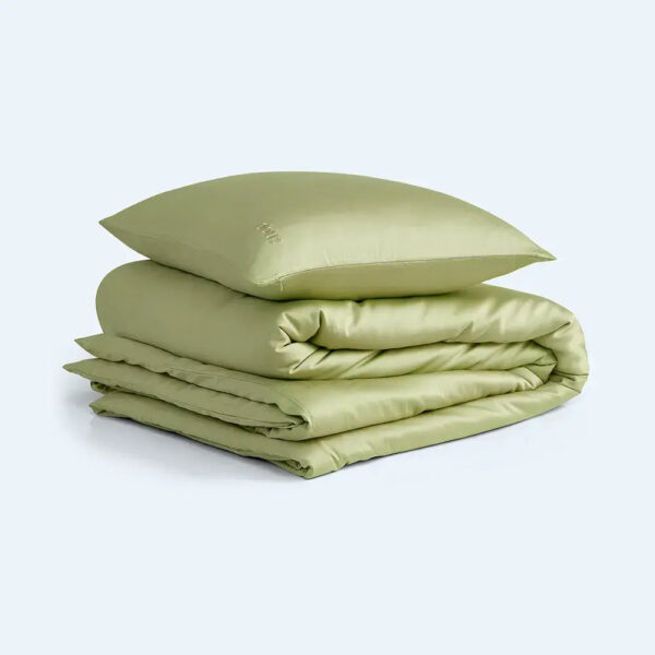Bambus Sengesæt Matcha 240x220 cm 2 puder – Thenap