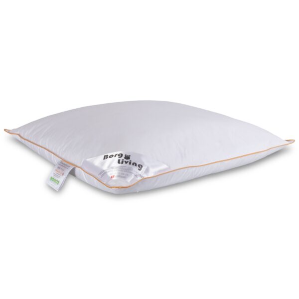 Gåseduns hovedpude - Mellem hovedpude - 60x63 cm - 3 kammer pude - Borg Living