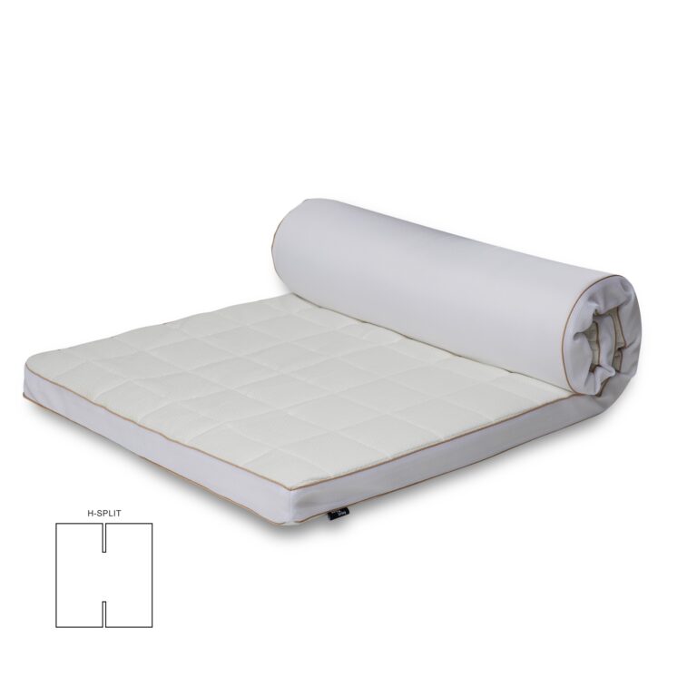 H-split topmadras 160x200 cm 8 cm høj - NASA Memoryskum - Ergonomisk topmadras - Borg Living trykaflastende madras