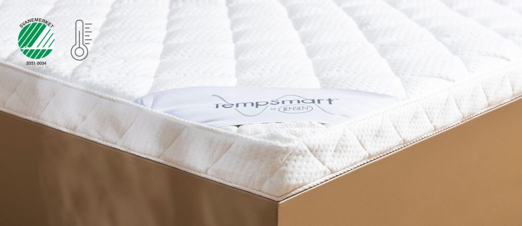 Jensen - TempSmart latex topmadras - En topmadras med et termoreguleringssystem - Svanemærket-120x200