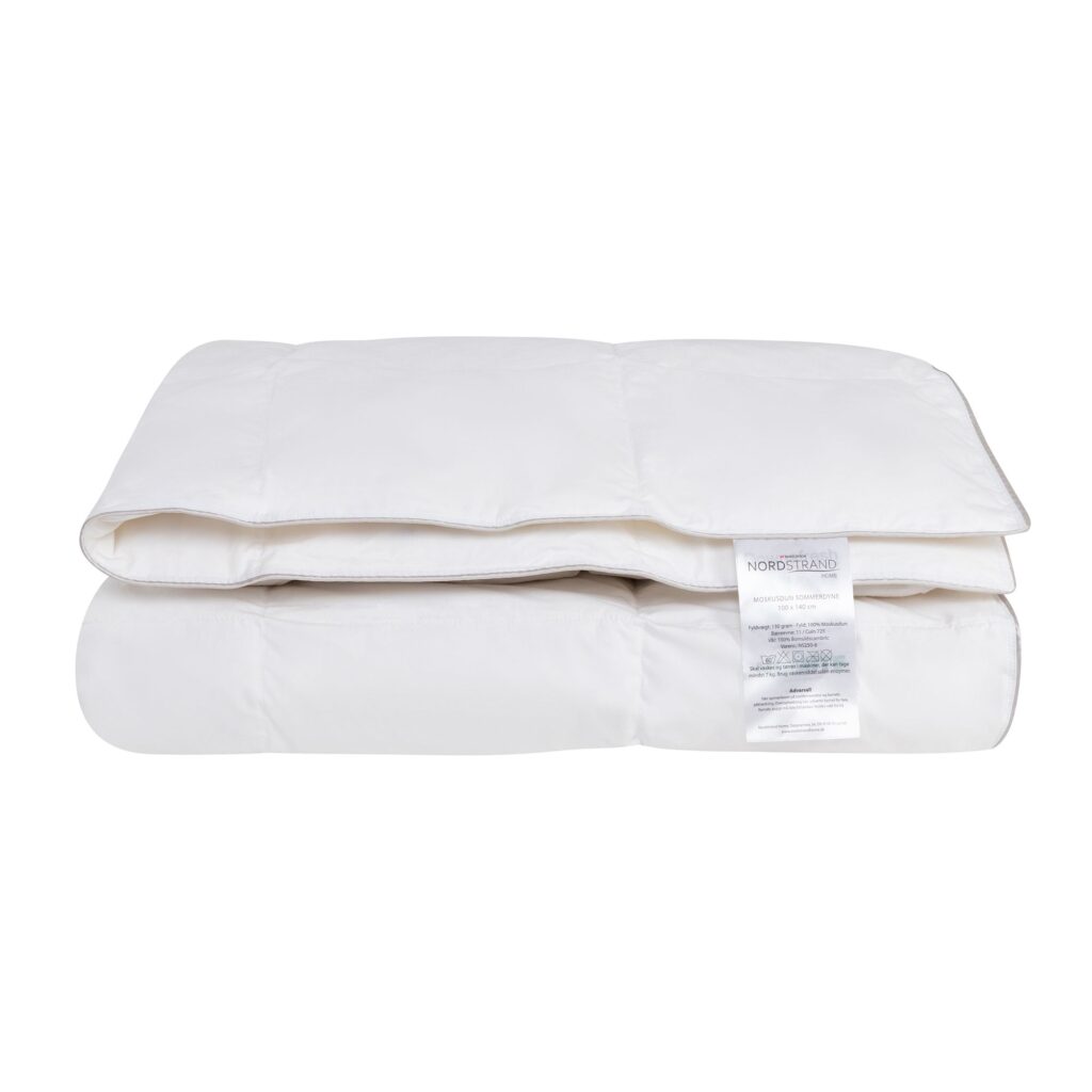 Junior sommerdyne - 100% moskusdun dyne - Let og sval - 100x140 cm - Nordstrand Home juniordyne
