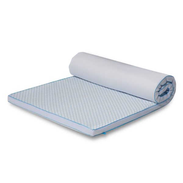 Kølende H-split topmadras - 160x200 cm 5 cm høj - 5 zoner - Memoryskum topmadras - SLEEP TECH by Borg