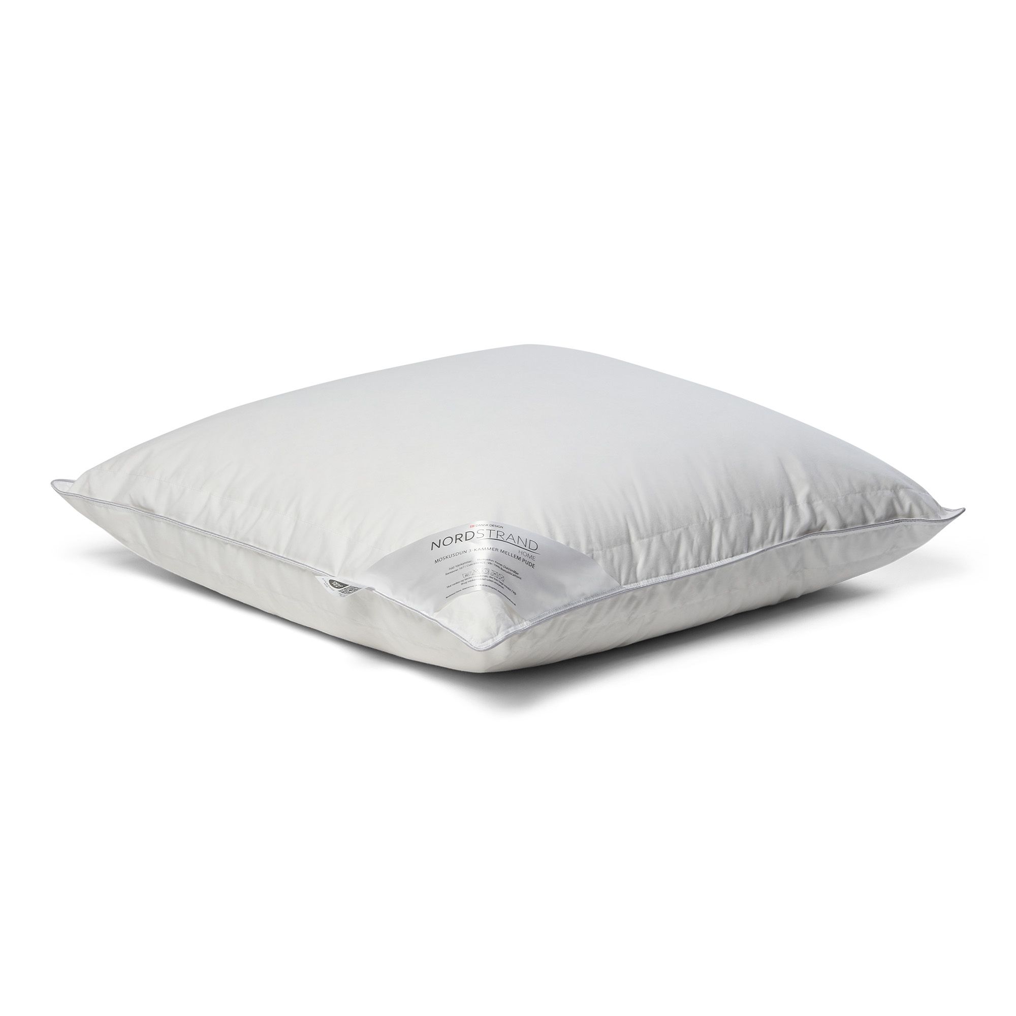 Moskusdun hovedpude - Mellem høj dunpude - 3 kammer pude - 60x63 cm - Nordstrand Home Moskusdun hovedpude - Mellem høj dunpude - 3 kammer pude - 60x63 cm - Nordstrand Home