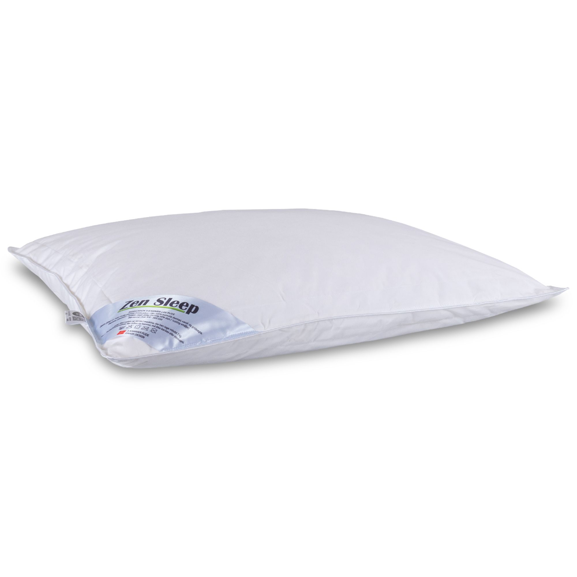 Moskuspude - Lav hovedpude - 60x63 cm - 3 kammer hovedpude - Zen Sleep Moskuspude - Lav hovedpude - 60x63 cm - 3 kammer hovedpude - Zen Sleep