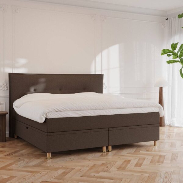 Nordic Dream Alva Kontinentalseng 200x200 – Mørk brun