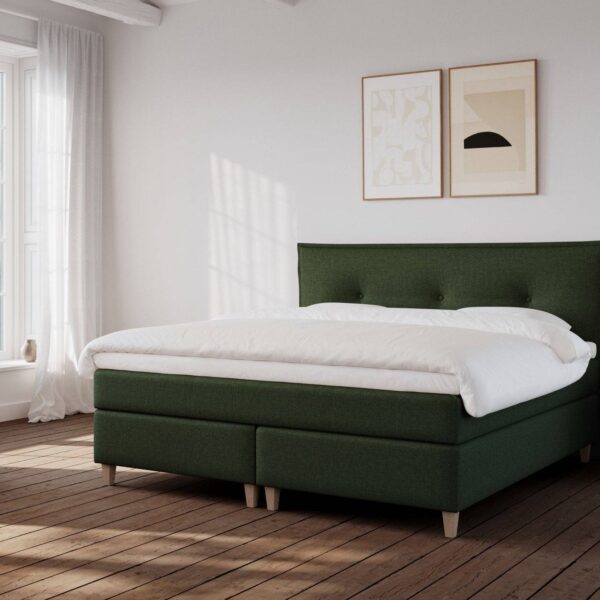 Nordic Dream Snefrid Kontinentalseng 200x200 – Dyb grøn