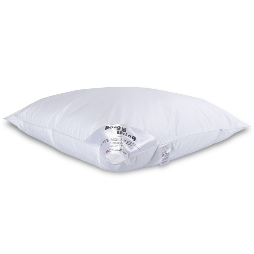SoftFeel pude - Dunfiber hovedpude - Regulerbar pude - 60x63 cm - Allergivenlig pude - Borg Living