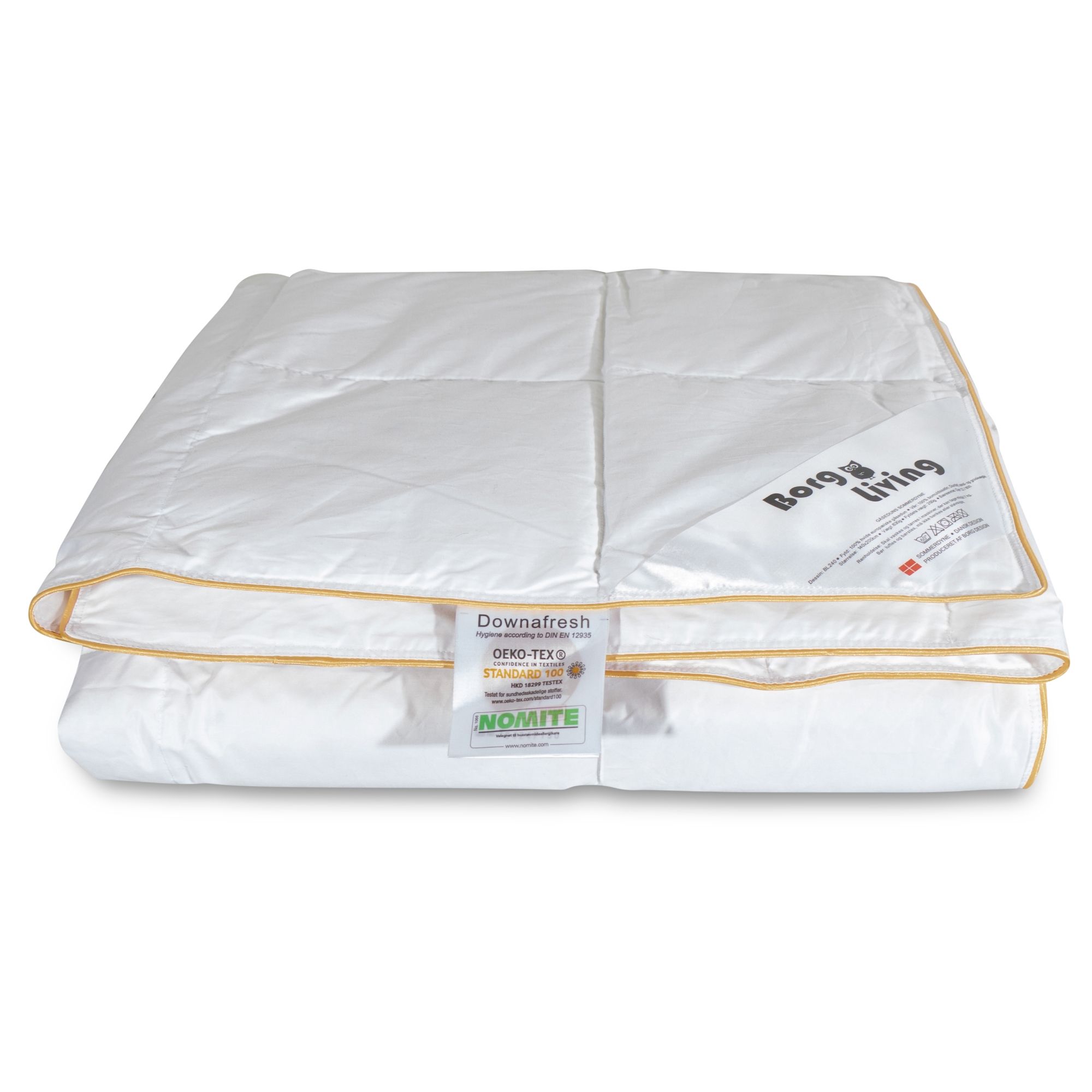 Sommerdyne - 200x200 cm - Dobbeltdyne med 100% gåsedun - Borg Living let sommerdyne Sommerdyne - 200x200 cm - Dobbeltdyne med 100% gåsedun - Borg Living let sommerdyne