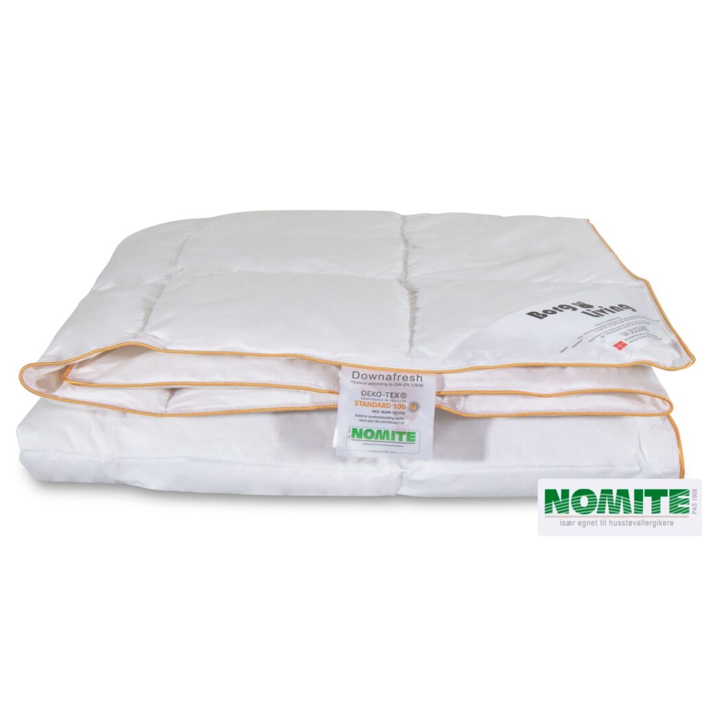 Sommerdyne 200x220 cm - Dobbeltdyne med moskusdun - Borg Living let og luftig dobbelt dyne sommer