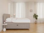 Alva Grande Bouclé latte 200x200 – Nordic Dream kontinentalseng
