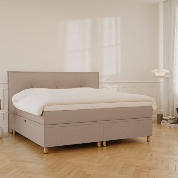 Alva Grande kontinentalseng 200x200 Brun – Nordic Dream
