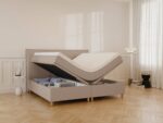Alva Grande kontinentalseng 200x200 Brun – Nordic Dream