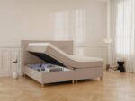 Alva Grande kontinentalseng 200x200 Brun – Nordic Dream