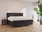 Alva kontinentalseng med opbevaring 200x200 – Nordic Dream Antracit