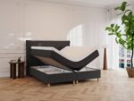 Alva kontinentalseng med opbevaring 200x200 – Nordic Dream Antracit