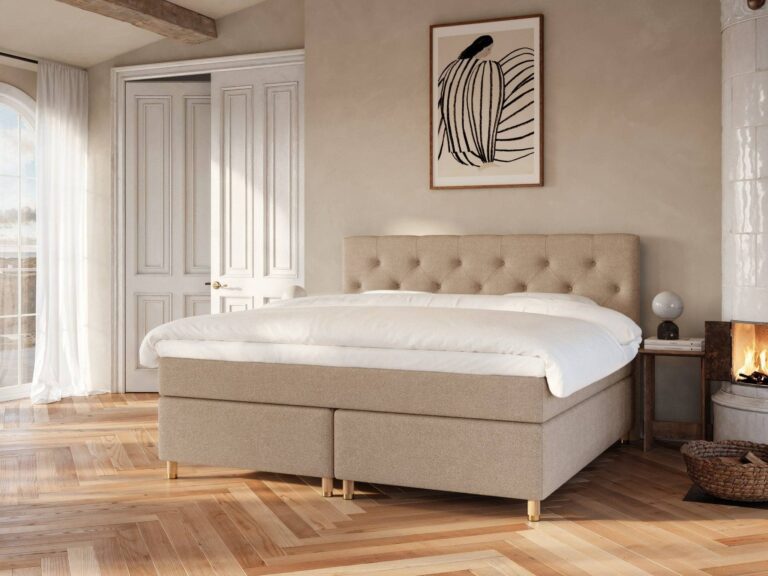 Nora Bouclé latte 200x200 – Nordic Dream kontinentalseng