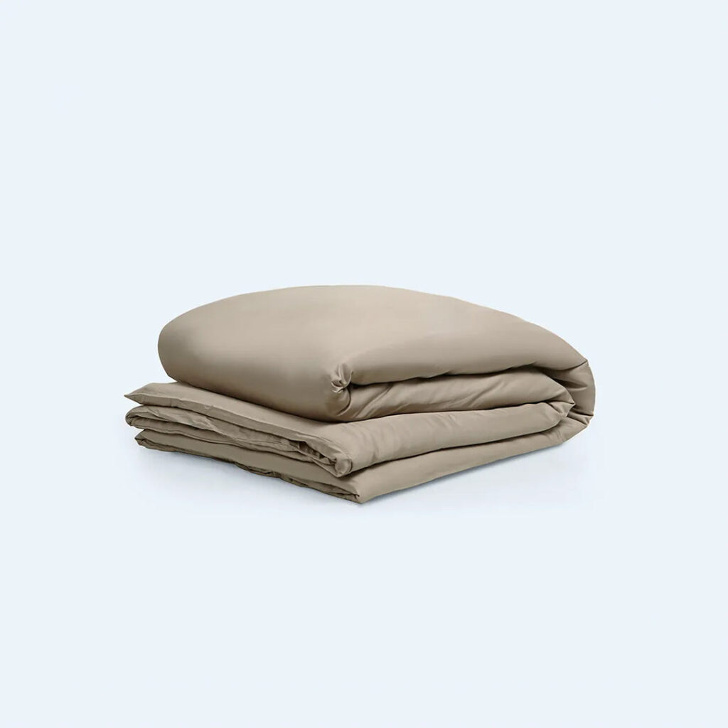 Thenap bambus juniordynebetræk latte 100x140