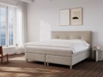 Snefrid Bouclé latte 200x200 – Nordic Dream kontinentalseng