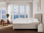 Snefrid Bouclé latte 200x200 – Nordic Dream kontinentalseng