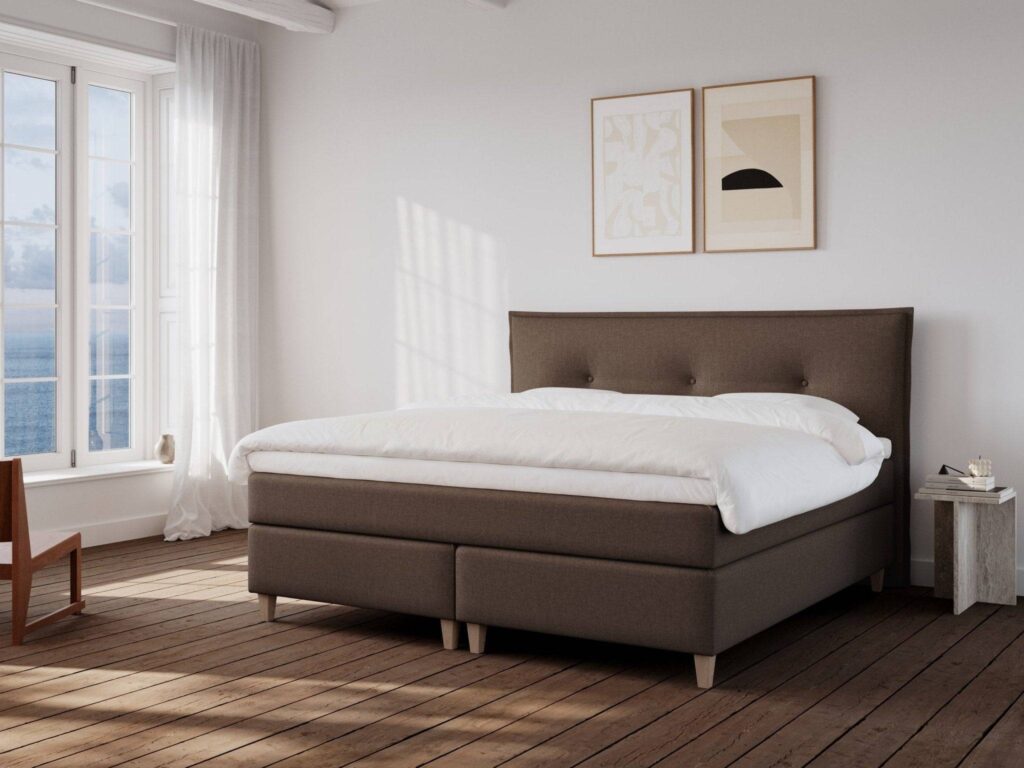 Snefrid kontinentalseng 200x200 Mørk Brun – Nordic Dream