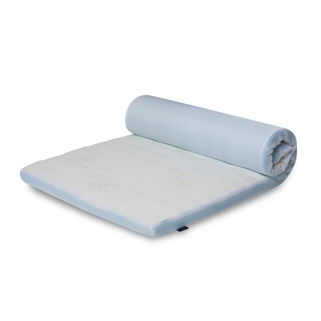 Allergivenlig topmadras - Højde 7 cm - 7 zoner memoryskum topmadras - Antibakterielt betræk med Aleo Vera - By Borg