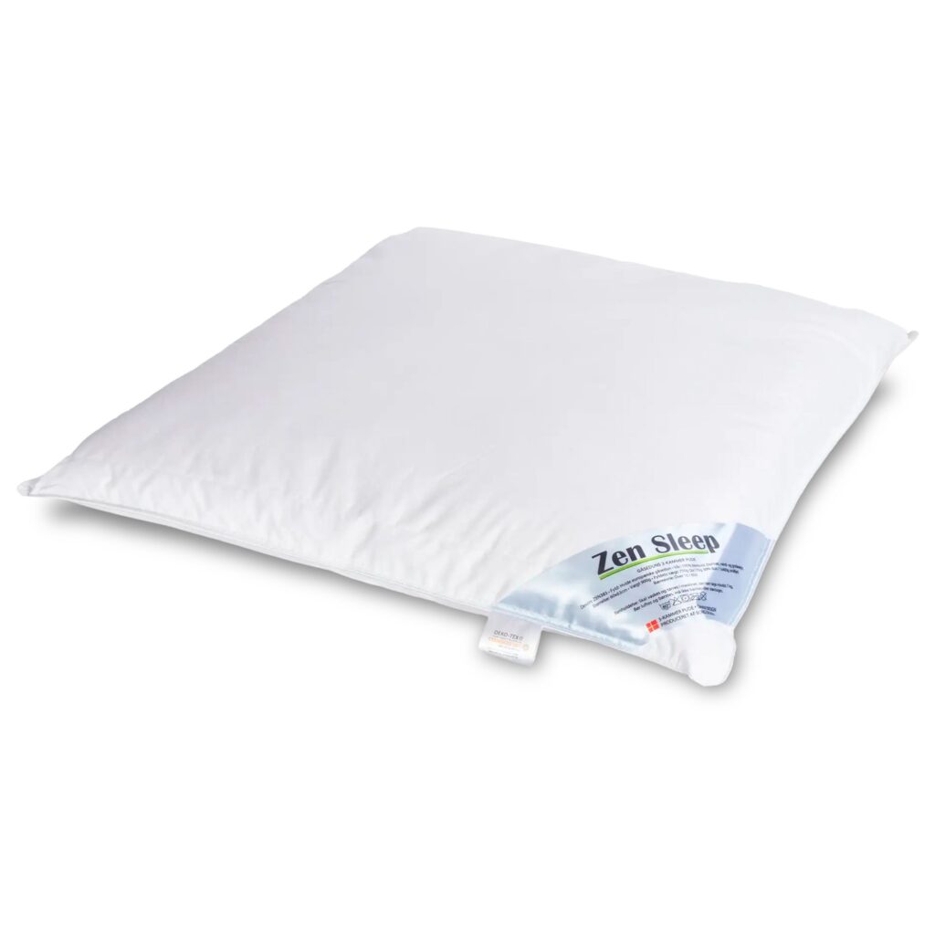 Gåseduns pude - "Mellem" hovedpude - 50x60cm - 3 kamre pude - Zen Sleep
