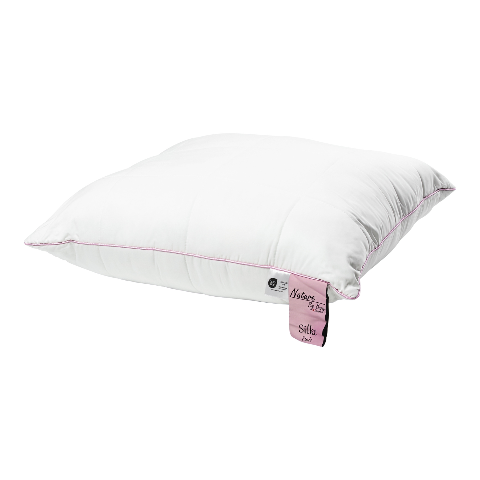 Silkepude - 100% Blødt bambus bolster - Pude 50x60 cm - 3 kammer hovedpude - Nature By Borg Silkepude - 100% Blødt bambus bolster - Pude 50x60 cm - 3 kammer hovedpude - Nature By Borg