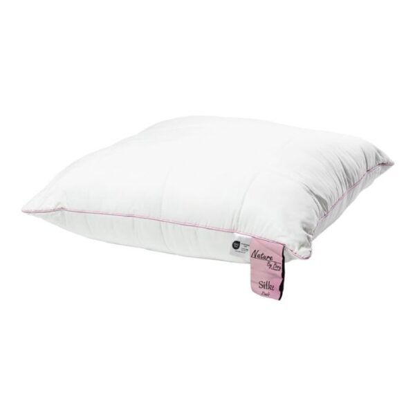 Silkepude - 100% Blødt bambus bolster - Pude 60x63 cm - 3 kammer hovedpude - Nature By Borg