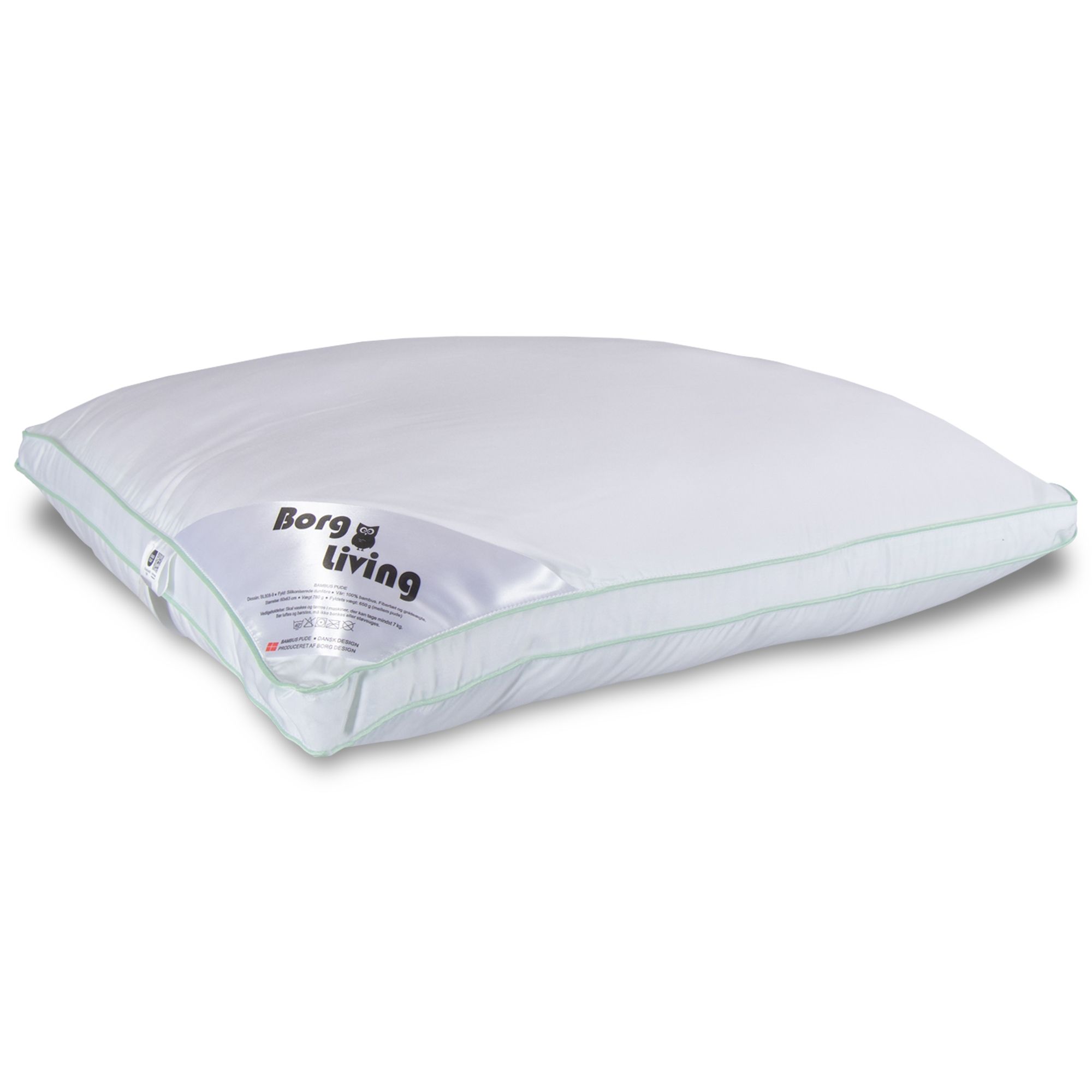 Bambus hovedpude - Mellem pude - Allergivenlig - 50x60 cm - Borg Living Bambus hovedpude - Mellem pude - Allergivenlig - 50x60 cm - Borg Living
