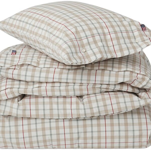 Checked Cotton Poplin Bed Set