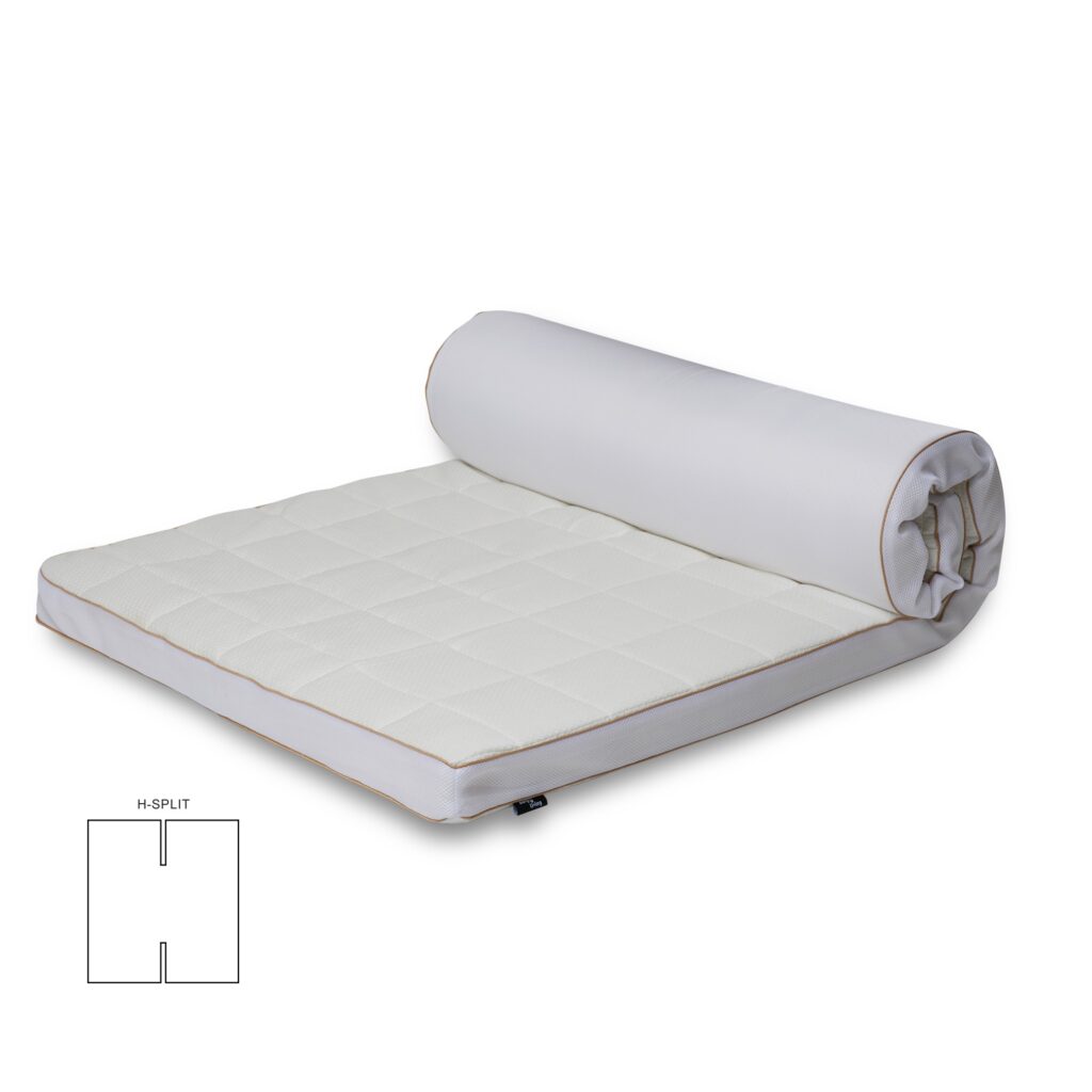 H-split topmadras - 160x200 cm 8 cm høj - NASA Memory skum - Borg Living - Ergonomisk topmadras