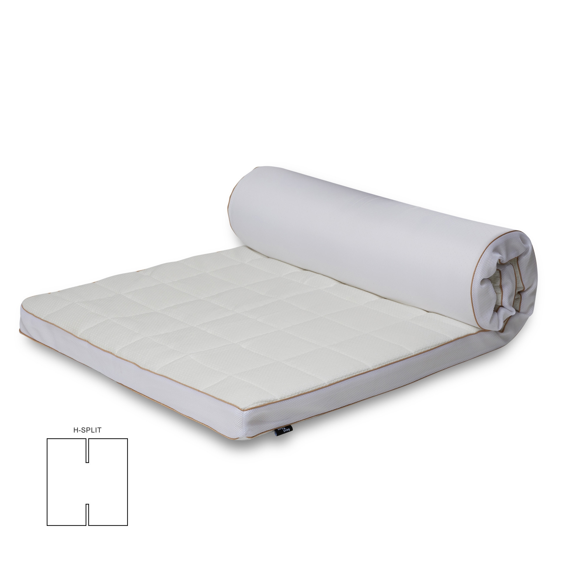 H-split topmadras - 160x200 cm 8 cm høj - NASA Memory skum - Borg Living - Ergonomisk topmadras H-split topmadras - 160x200 cm 8 cm høj - NASA Memory skum - Borg Living - Ergonomisk topmadras
