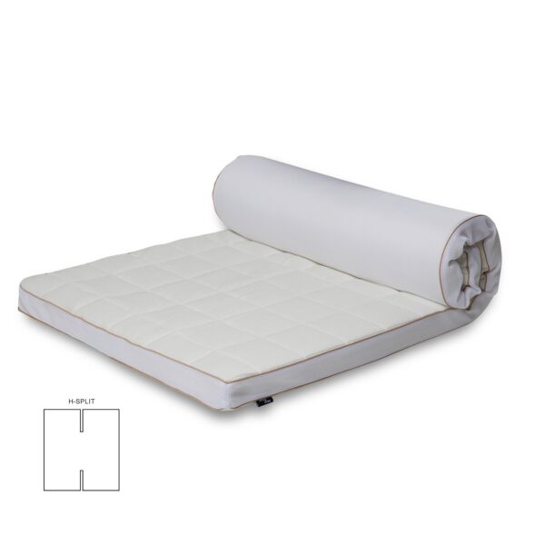 H-split topmadras - 160x200 cm 8 cm høj - NASA Memory skum - Borg Living - Ergonomisk topmadras