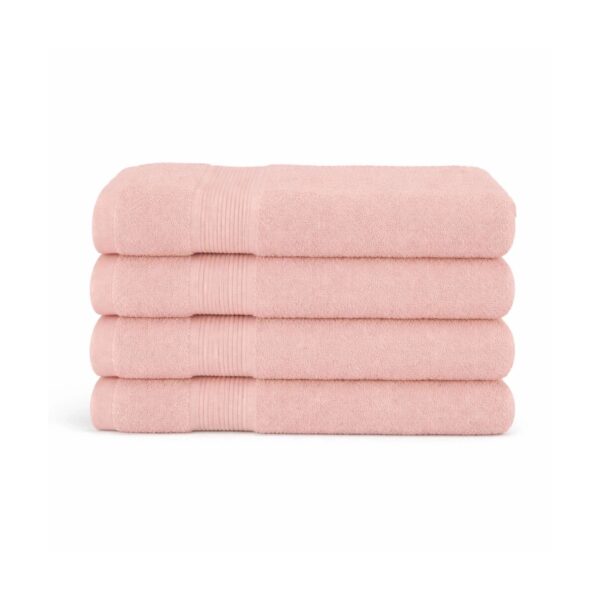 Bambus håndklæde - 50x100 cm - Bambus/bomuldsfrotté - Rosa