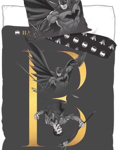 Batman sengetøj 140x200 cm – børnesengetøj i 100% bomuld