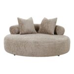 Charlottenlund Sovesofa – Rund Daybed i Chenille
