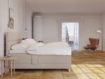 Aura Elevationsseng 180x200 Sand fra Nordic Dream