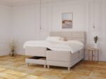 Aura Elevationsseng 180x200 Sand fra Nordic Dream