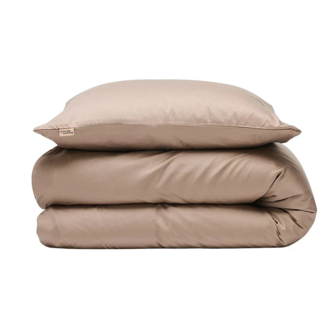 Bambus Sengetøj Taupe Eksem/udsat Hud (Høj Tc - 400) - Nordic Weaving -