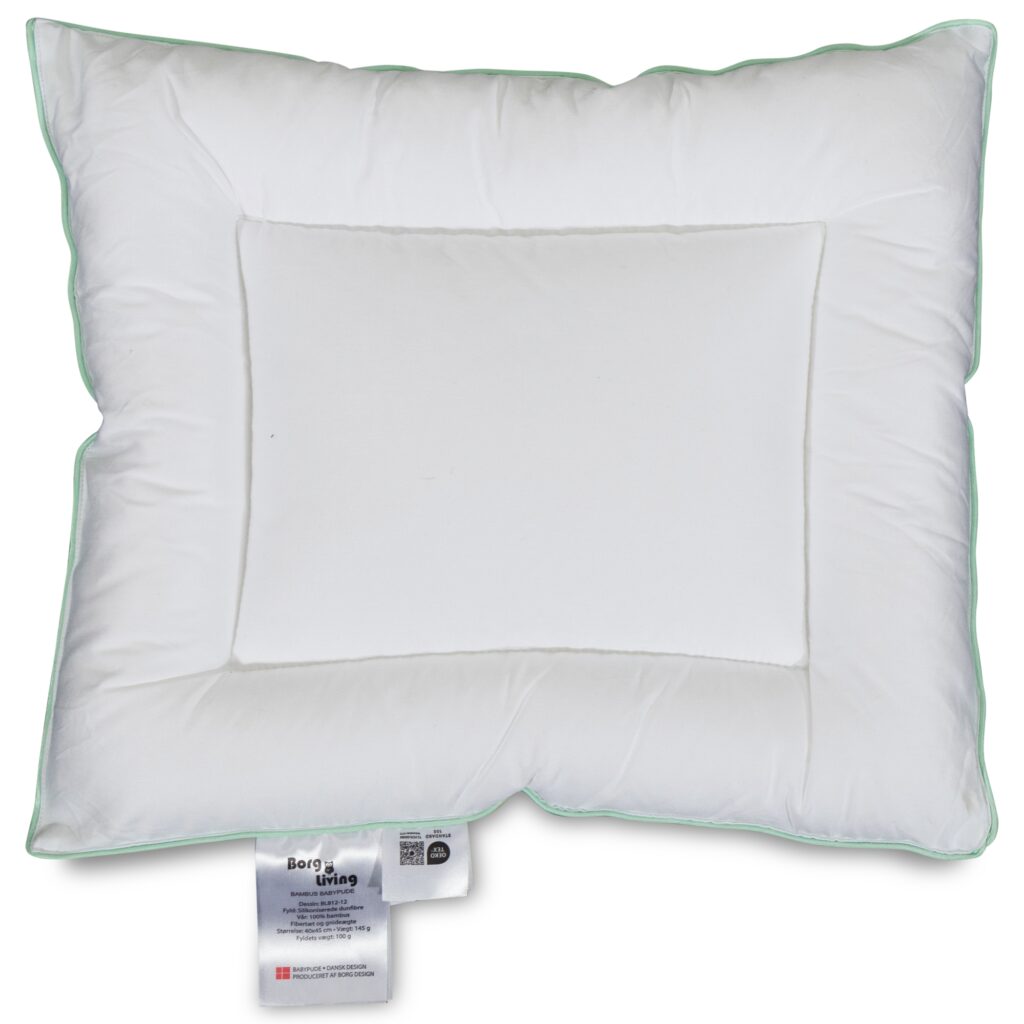 Bambus babypude - 40x45 cm - Ekstra blød baby hovedpude - Borg Living