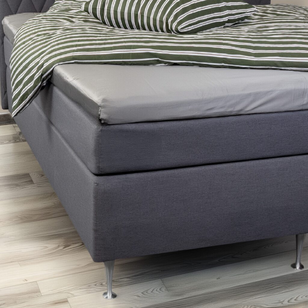 Bambus lagen - Kuvertlagen 140x200x8 cm - Lys grå - 100% bambus - Lagen til topmadras