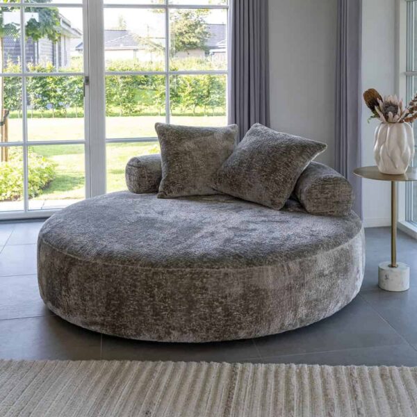 Charlottenlund Sovesofa – Rund Daybed i Chenille