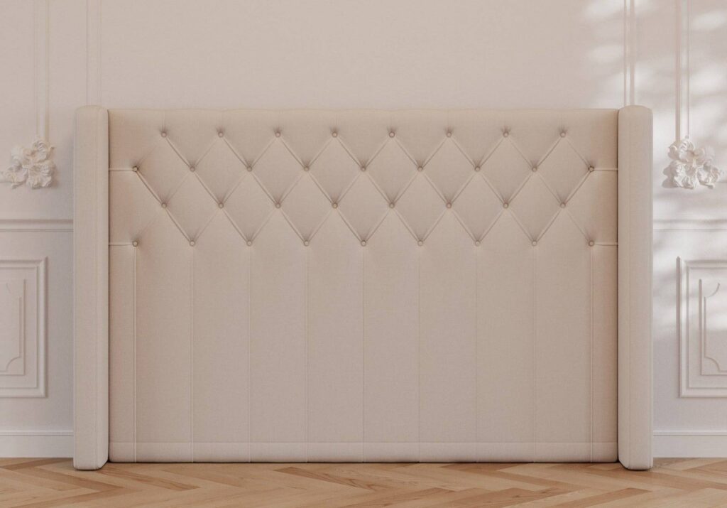 Cloud Gavl Beige – Polstret Sengegavl