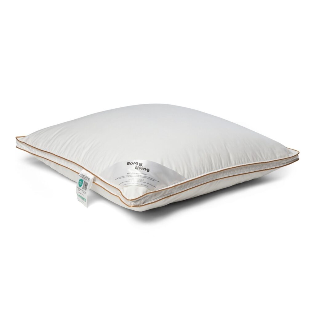 Hovedpude med moskusdun - Mellem pude - 60x63 cm - 3 kammer dunpude - Borg Living Årspuden 2026