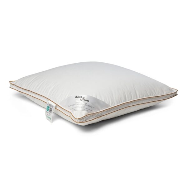 Hovedpude med moskusdun - Mellem pude - 60x63 cm - 3 kammer dunpude - Borg Living Årspuden 2026